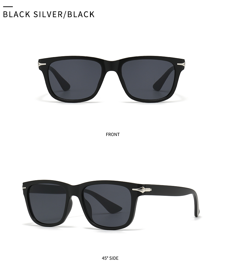 Modern Style Solid Color Pc Square Patchwork Full Frame Women's Sunglasses display picture 2