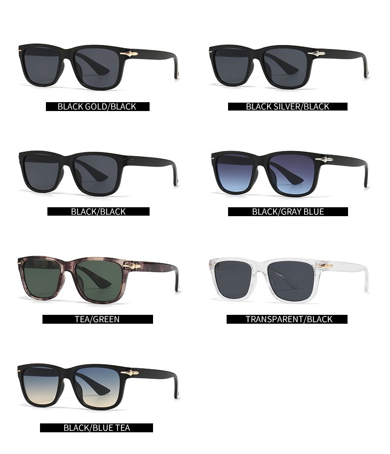 Modern Style Solid Color Pc Square Patchwork Full Frame Women's Sunglasses display picture 7