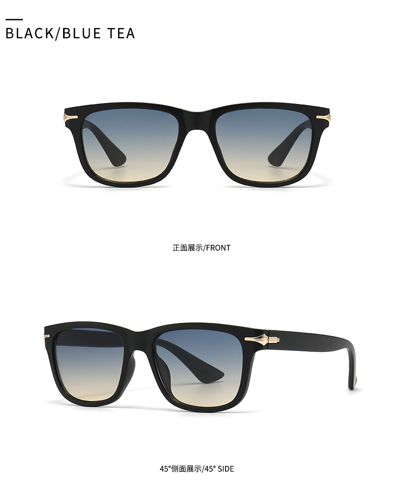 Modern Style Solid Color Pc Square Patchwork Full Frame Women's Sunglasses display picture 18