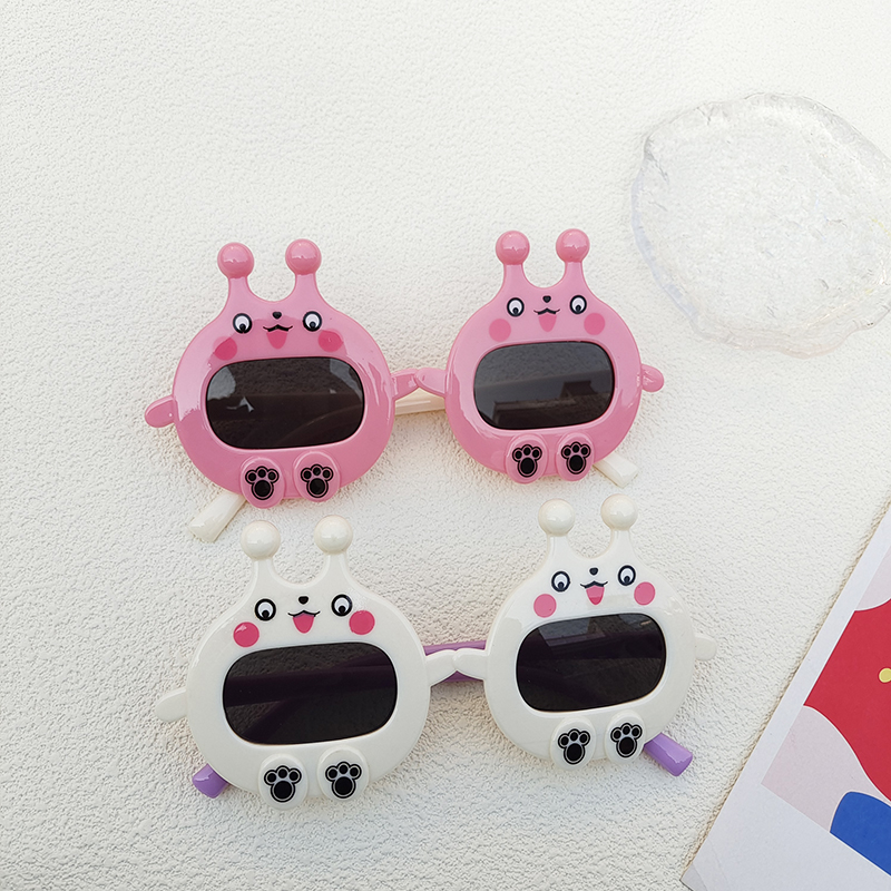 Cute Cartoon Character Slug Pc Resin Oval Frame Full Frame Kids Sunglasses display picture 3