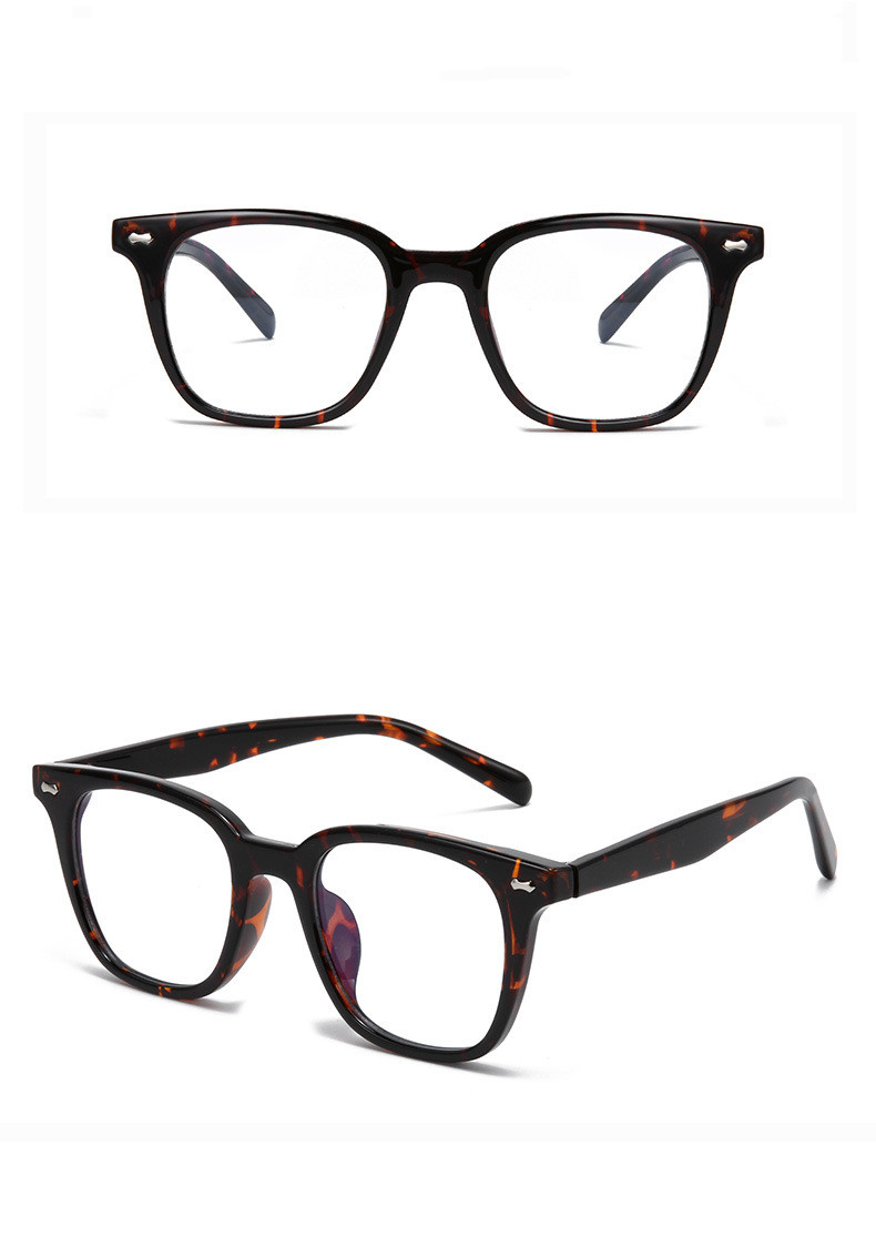 Simple Style Solid Color Pc Oval Frame Full Frame Optical Glasses display picture 2