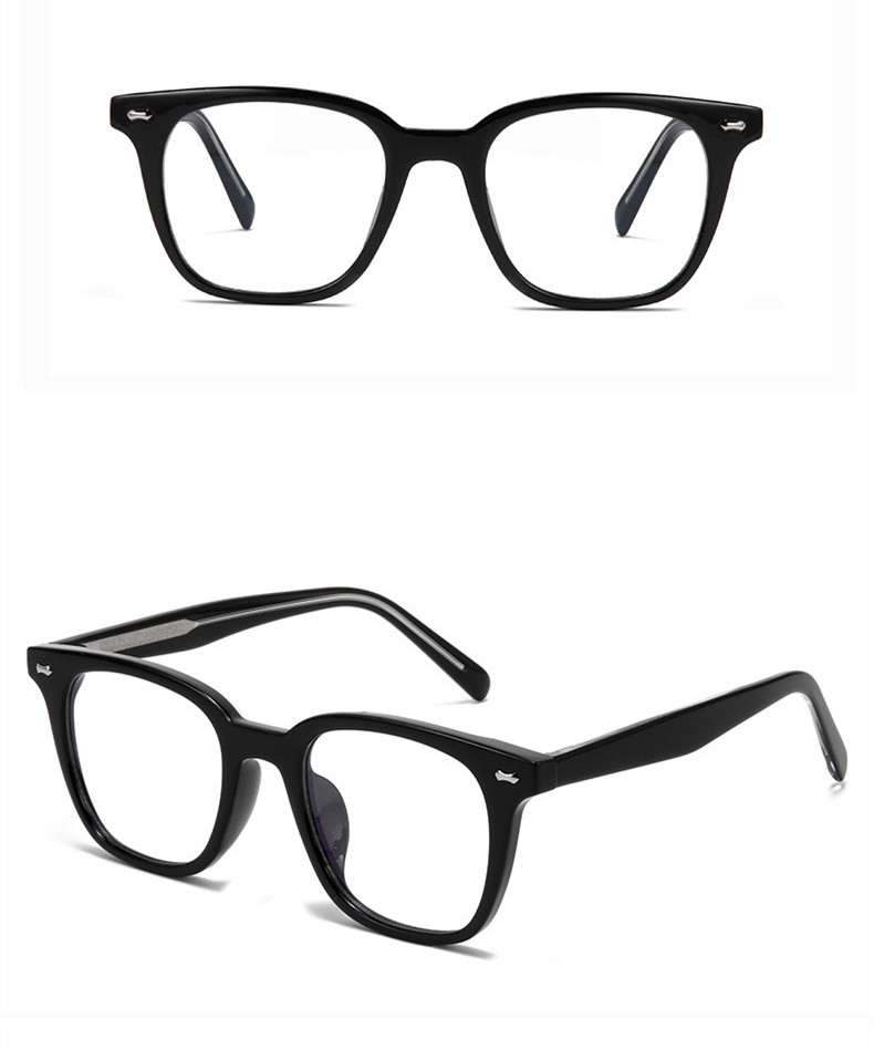Simple Style Solid Color Pc Oval Frame Full Frame Optical Glasses display picture 3