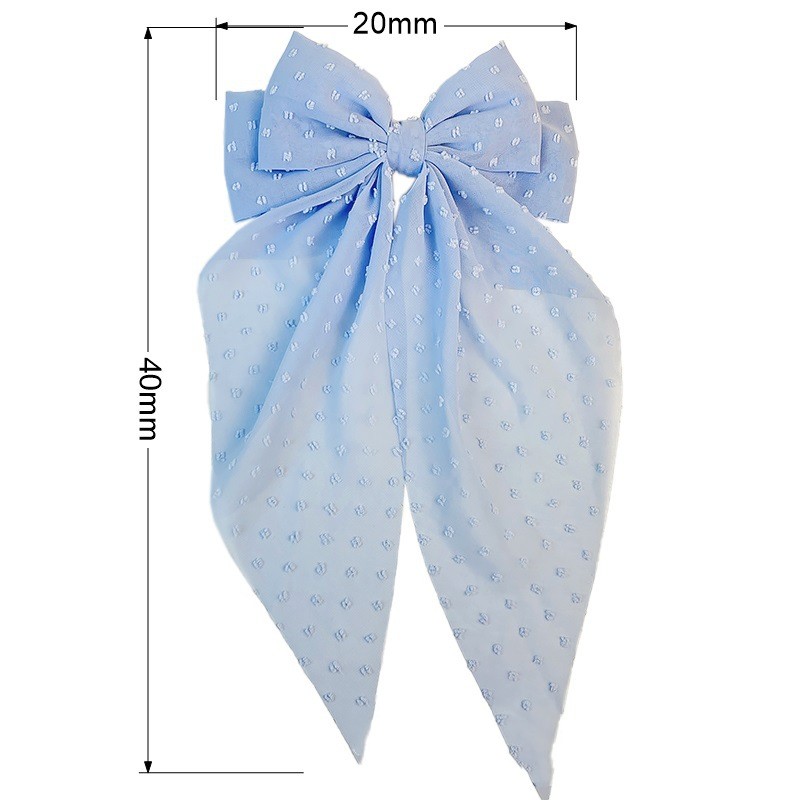 Women's Simple Style Bow Knot Chiffon Handmade Hair Clip display picture 27