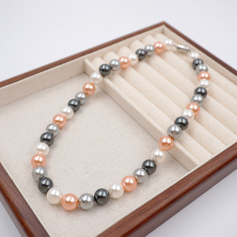 Simple Style Round 304 Stainless Steel Imitation Pearl Wholesale Bracelets Necklace display picture 4