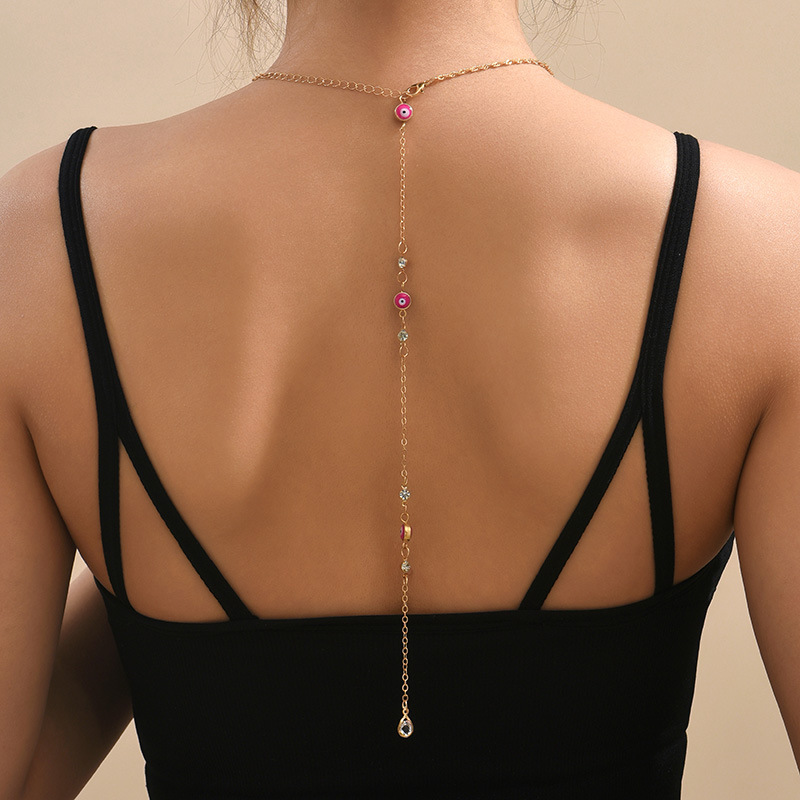 Style IG Style Simple L'Oeil Du Diable Alliage Placage Incruster Strass Femmes Pendentif display picture 1