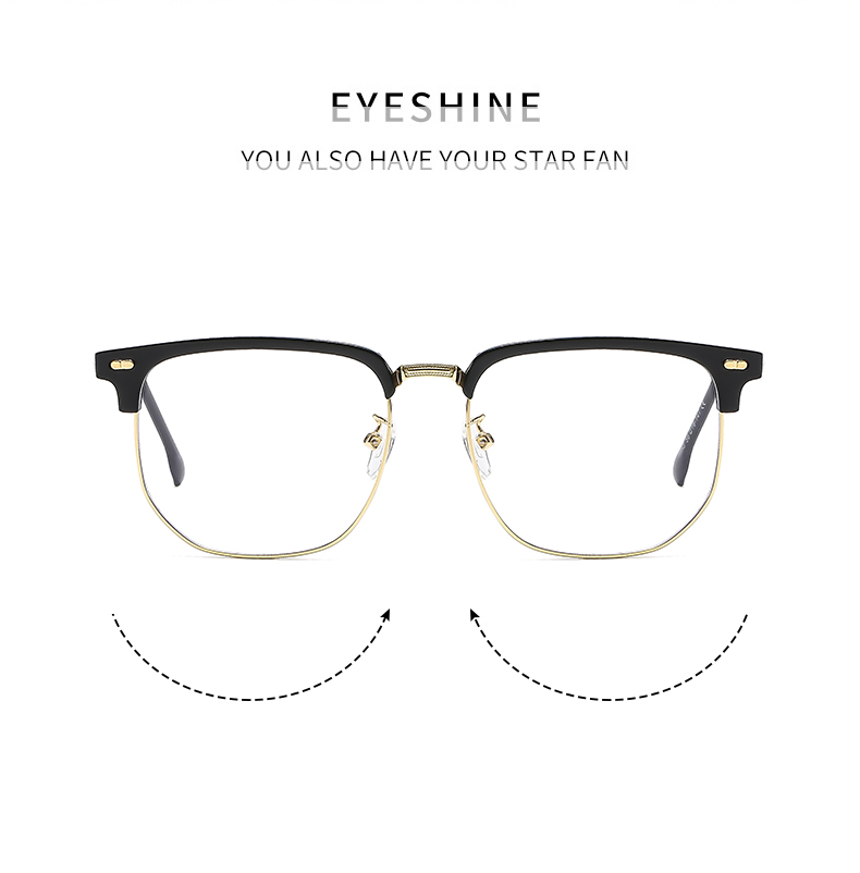 Casual Simple Style Solid Color Ac Square Full Frame Optical Glasses display picture 2