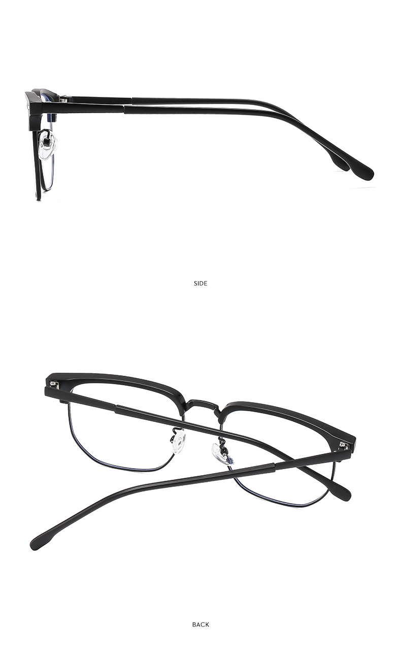 Casual Simple Style Solid Color Ac Square Full Frame Optical Glasses display picture 8