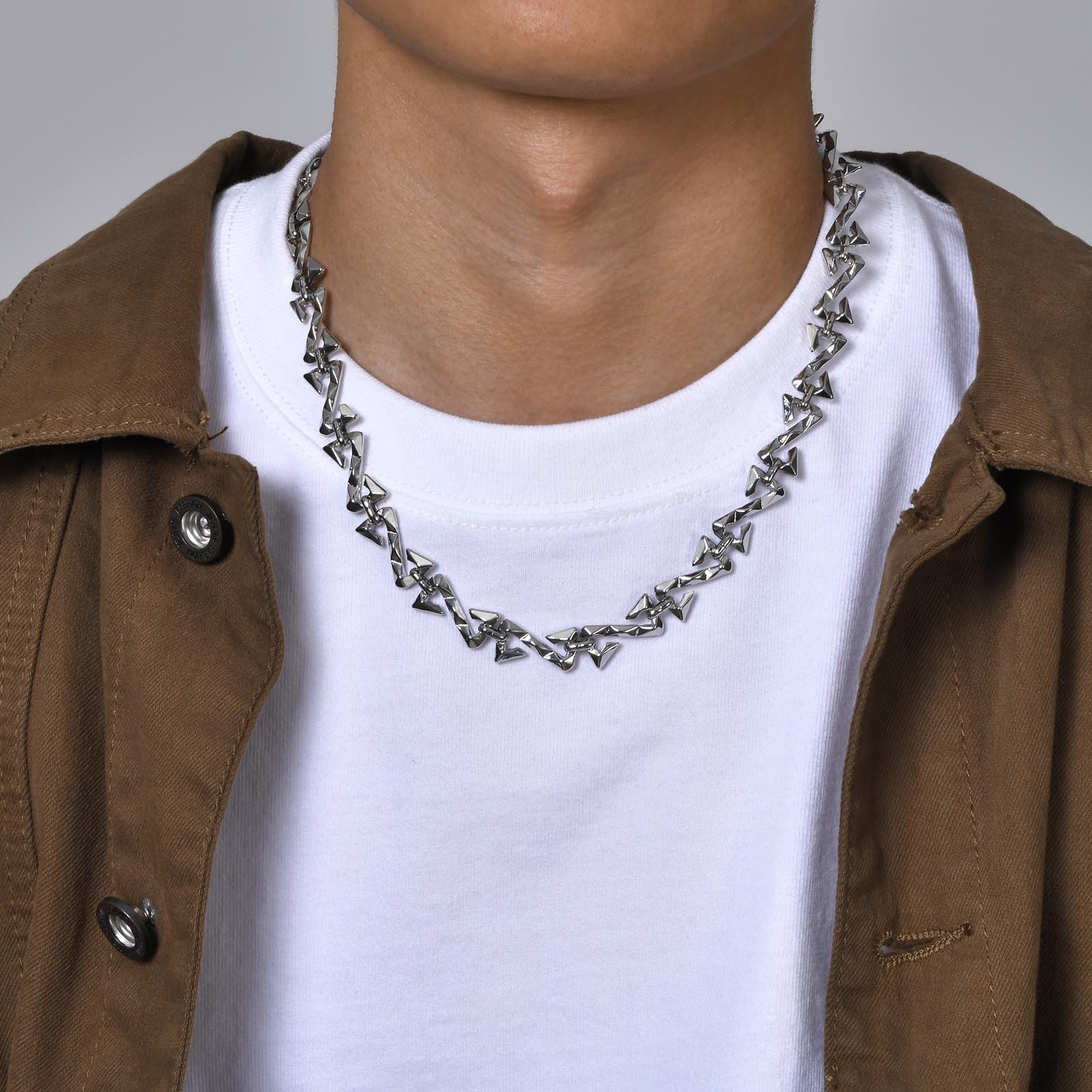 Hip-Hop Punk Letter Alloy Men's Necklace display picture 4