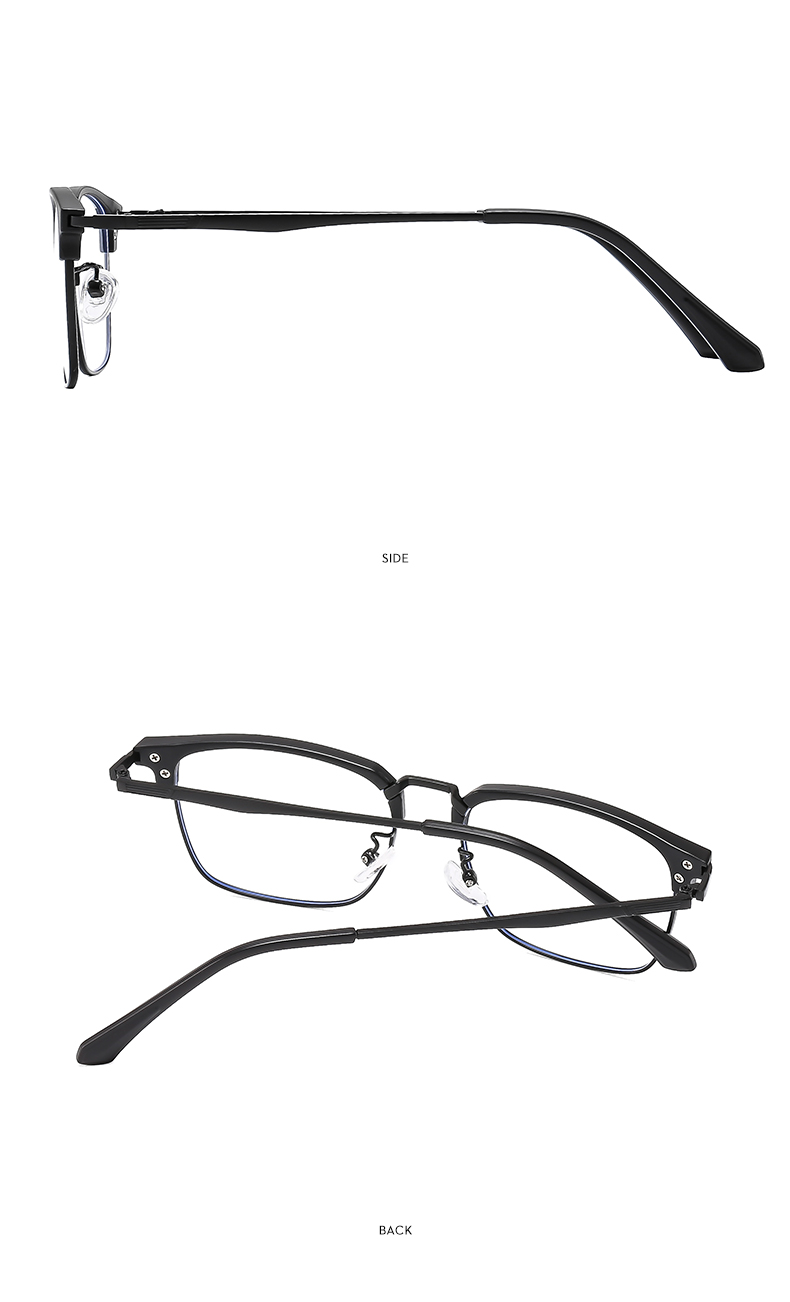 Classic Style Solid Color Ac Square Full Frame Optical Glasses display picture 13