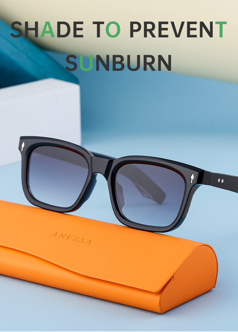 Einfacher Stil Einfarbig Pc Quadrat Vollbild Männer Sonnenbrille display picture 6