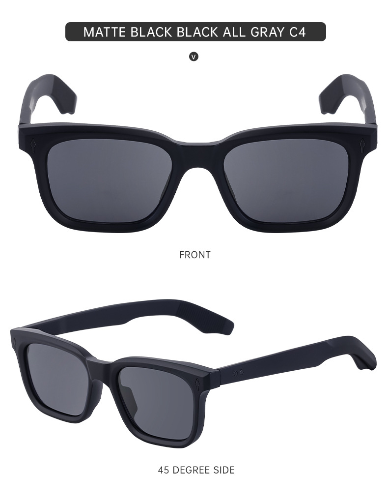 Simple Style Solid Color Pc Square Full Frame Men's Sunglasses display picture 11
