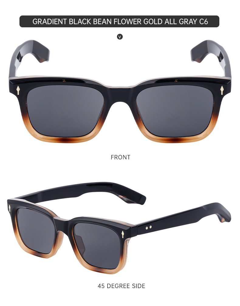 Simple Style Solid Color Pc Square Full Frame Men's Sunglasses display picture 15