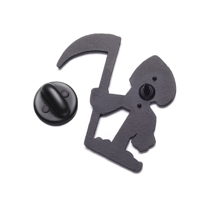 Cute Cartoon Character Death Alloy Plating Unisex Brooches display picture 2