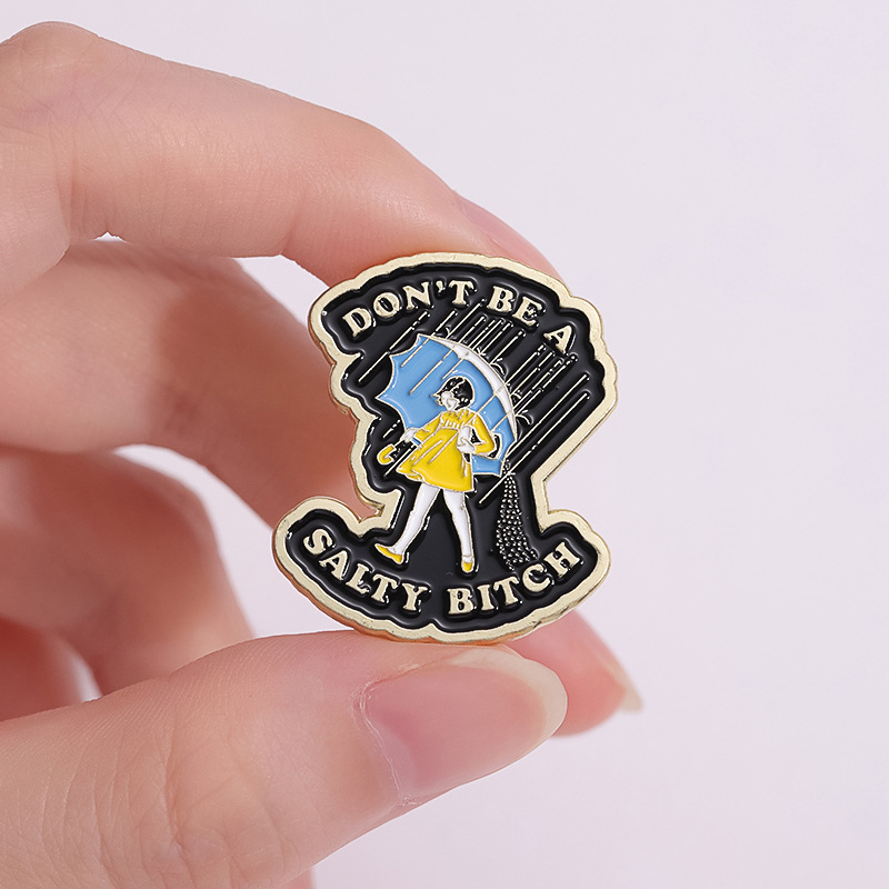 Cute Cartoon Character Letter Umbrella Alloy Plating Unisex Brooches display picture 3