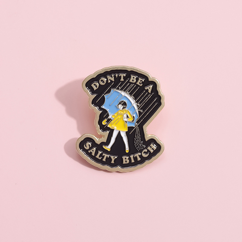 Cute Cartoon Character Letter Umbrella Alloy Plating Unisex Brooches display picture 6