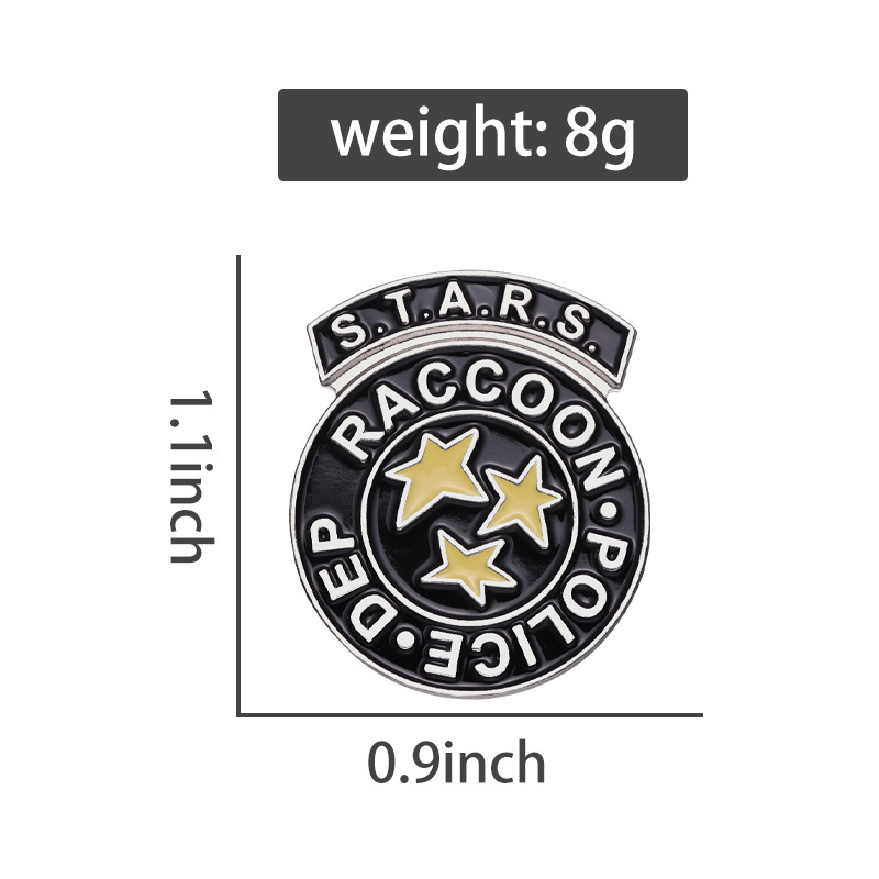 Simple Style Letter Star Alloy Plating Unisex Brooches display picture 1