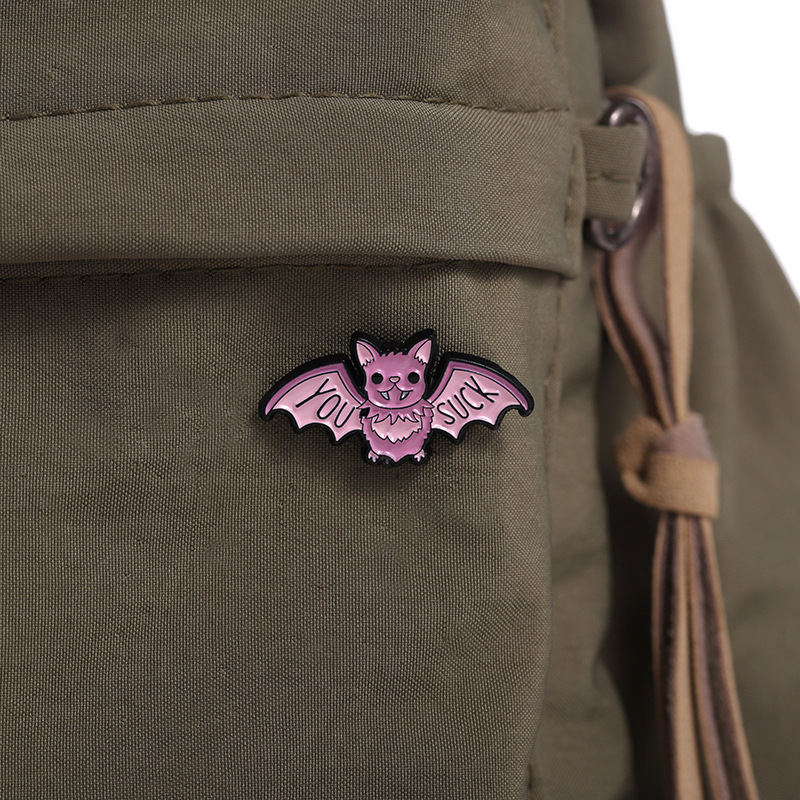 Cute Cartoon Letter Bat Alloy Plating Unisex Brooches display picture 2