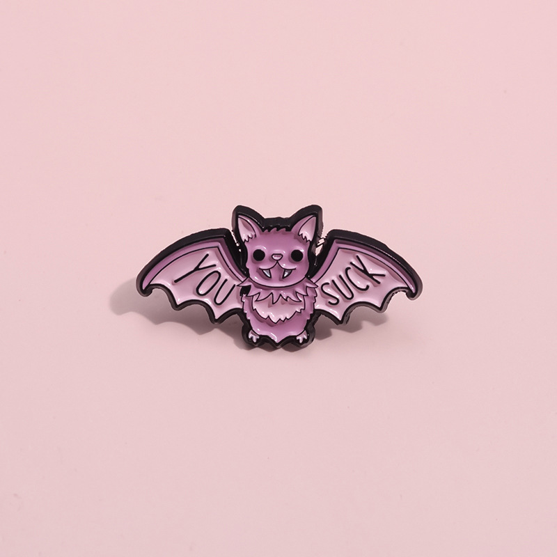 Cute Cartoon Letter Bat Alloy Plating Unisex Brooches display picture 4
