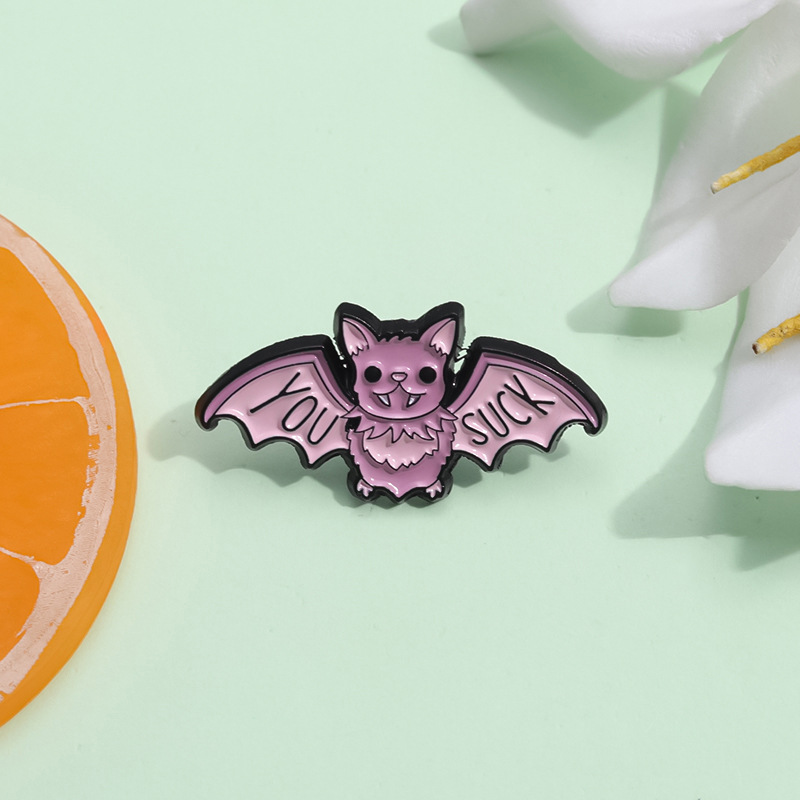 Cute Cartoon Letter Bat Alloy Plating Unisex Brooches display picture 5
