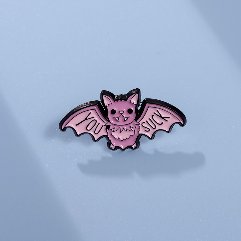 Cute Cartoon Letter Bat Alloy Plating Unisex Brooches display picture 6