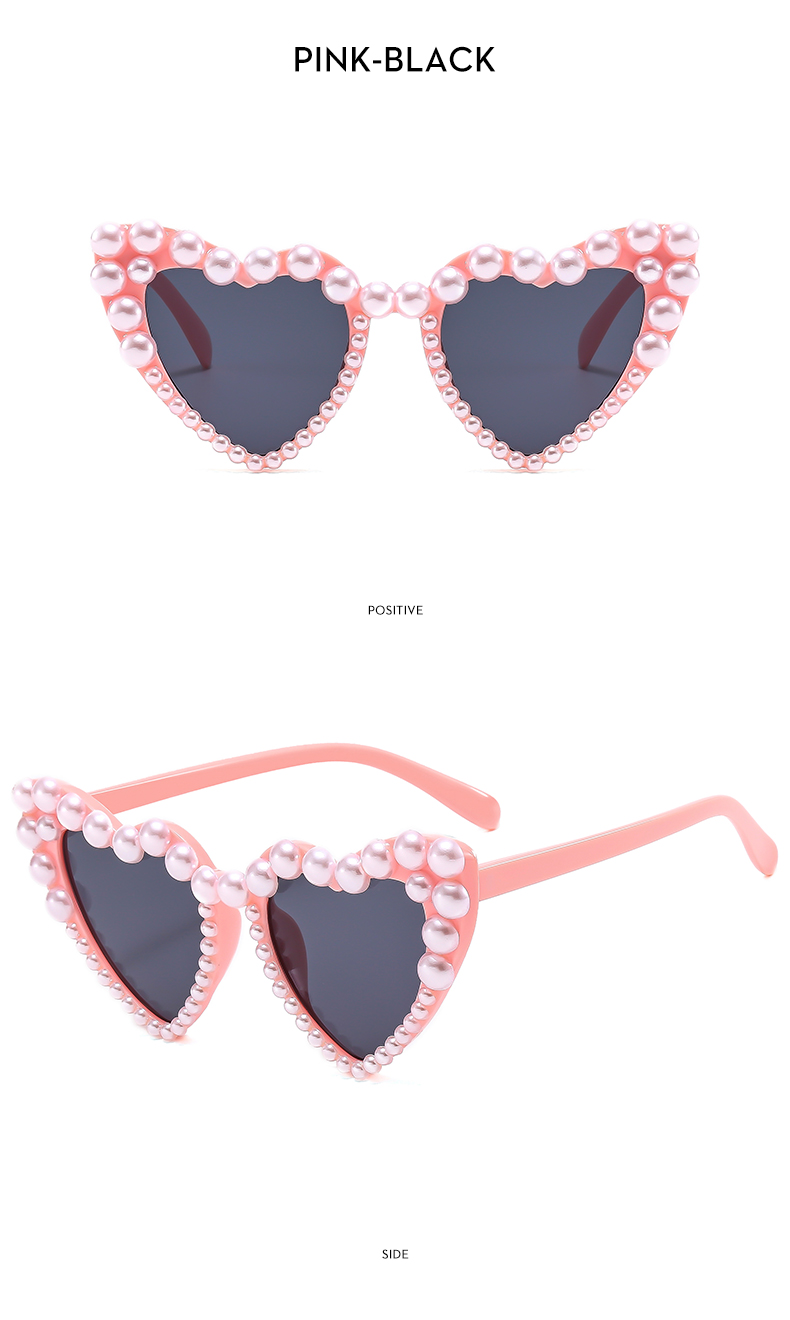 Vacation Wings Ac Special-Shaped Mirror Inlaid Pearls Full Frame Women's Sunglasses display picture 12