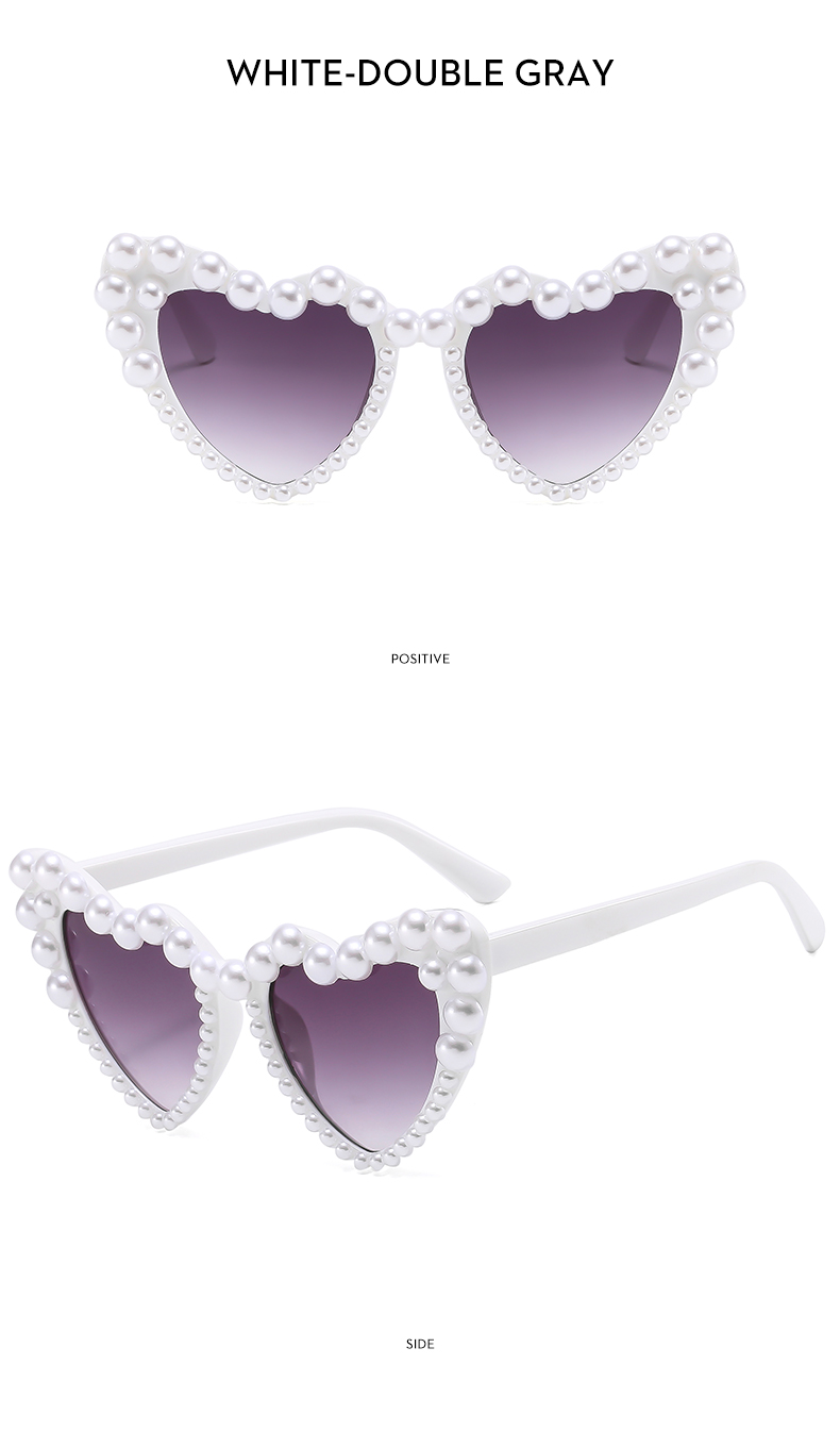 Vacation Wings Ac Special-Shaped Mirror Inlaid Pearls Full Frame Women's Sunglasses display picture 10