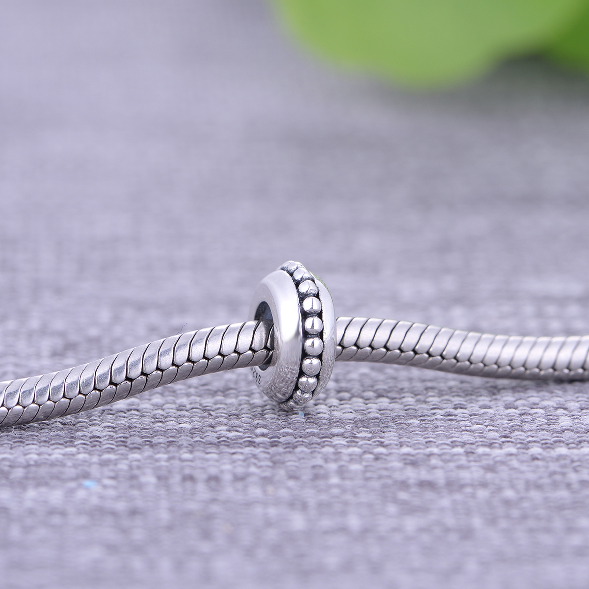 1 Piece 9.9mm Diameter Hole 2~2.9mm Sterling Silver Solid Color Polished Beads display picture 2