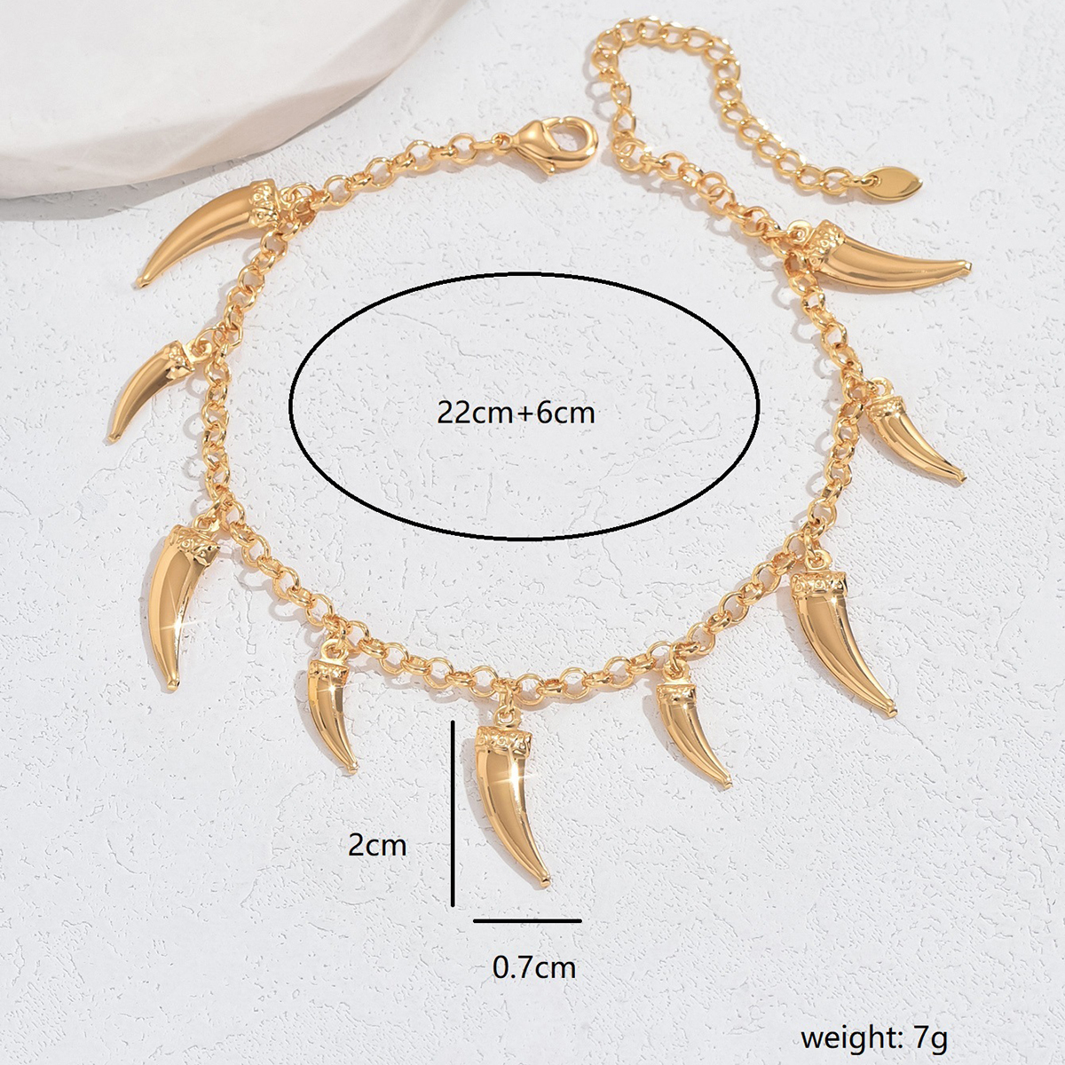 Cute Sexy Chili Copper Plating Women's Anklet display picture 5
