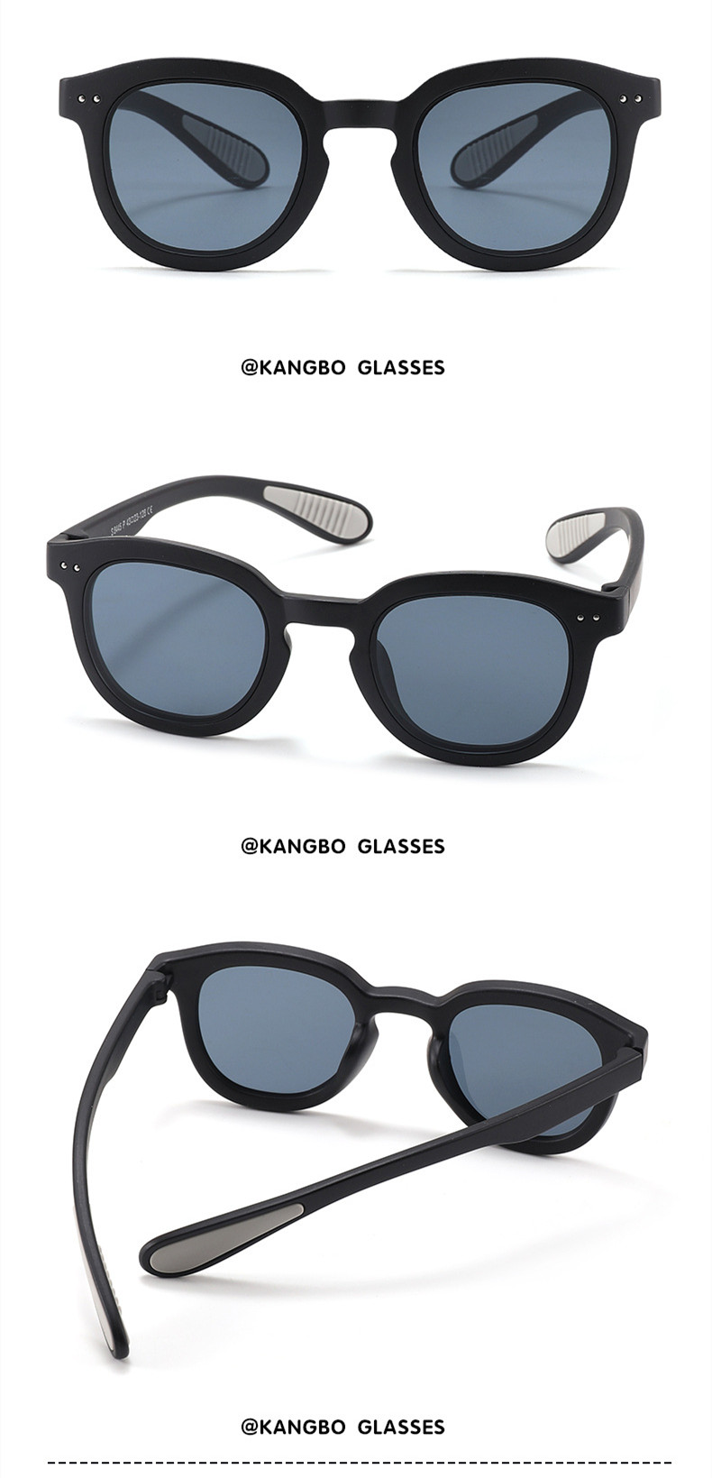 Casual Color Block Tac Oval Frame Full Frame Kids Sunglasses display picture 9