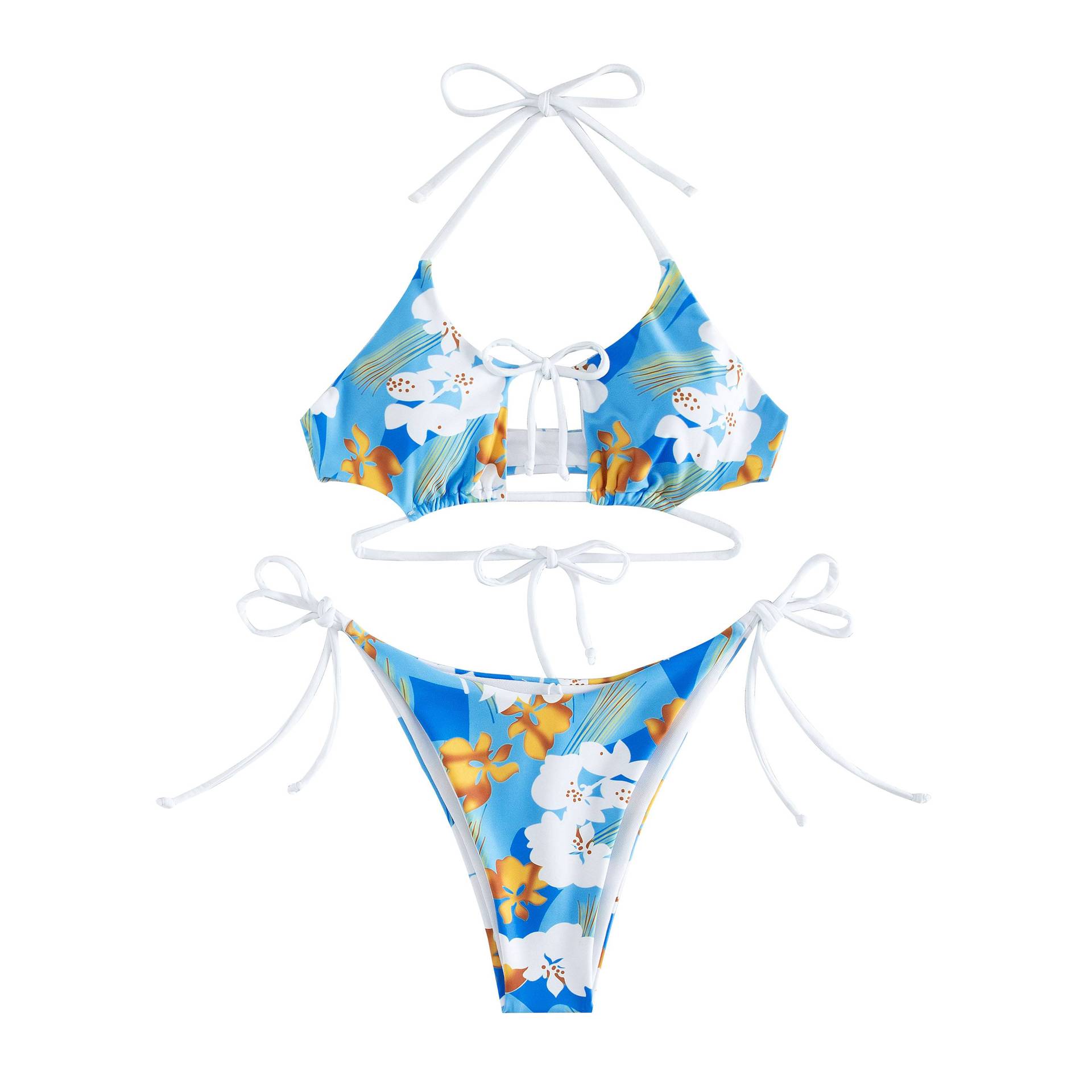 Women's Ditsy Floral 2 Pieces Set Bikinis Swimwear display picture 8