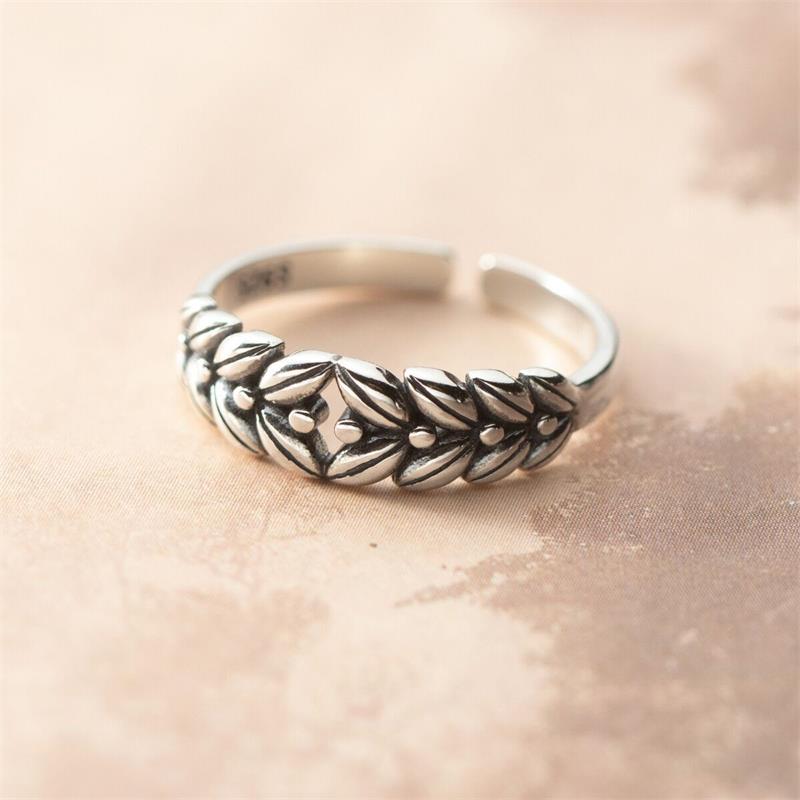 Wholesale Simple Style Grain Copper Plating Silver Plated Open Rings display picture 4