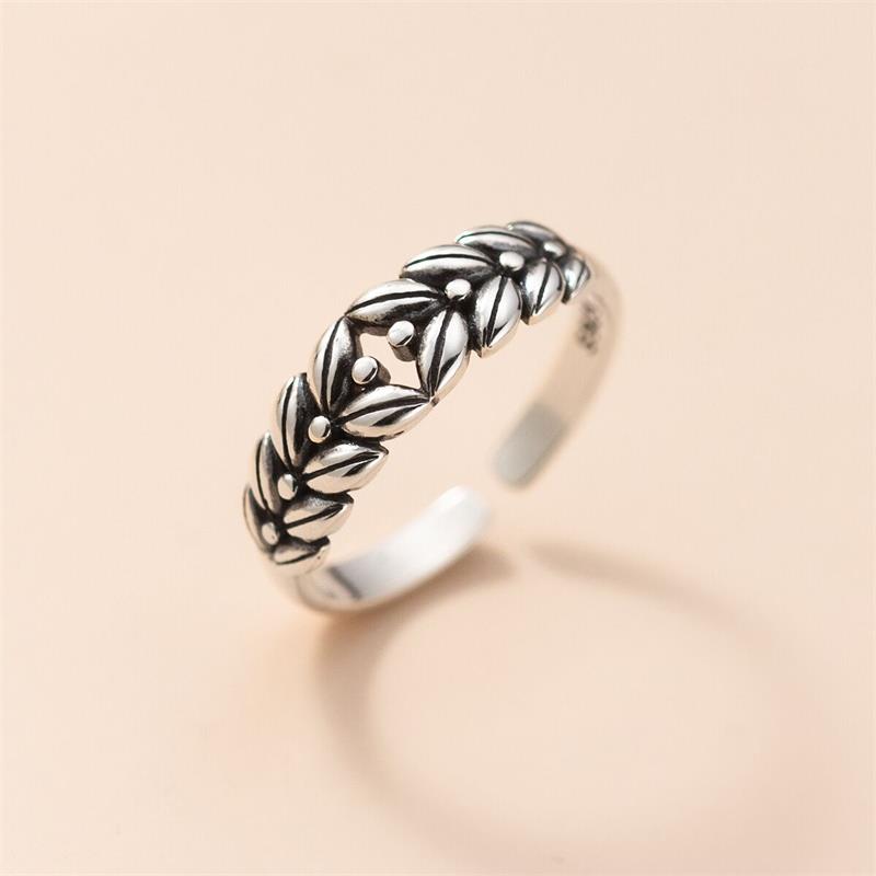 Wholesale Simple Style Grain Copper Plating Silver Plated Open Rings display picture 5