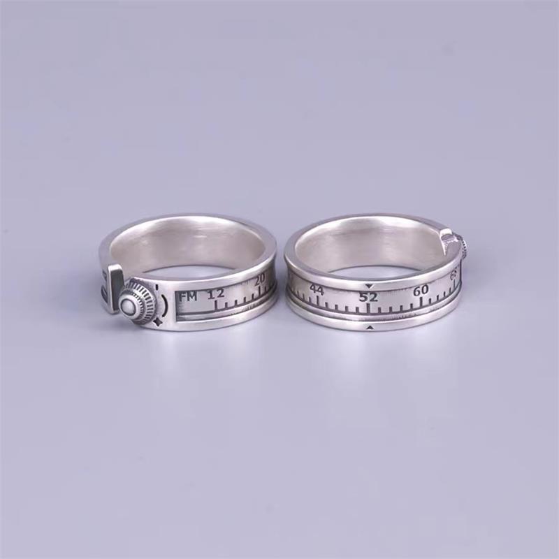 Wholesale Simple Style Number Copper Silver Plated Rings display picture 1