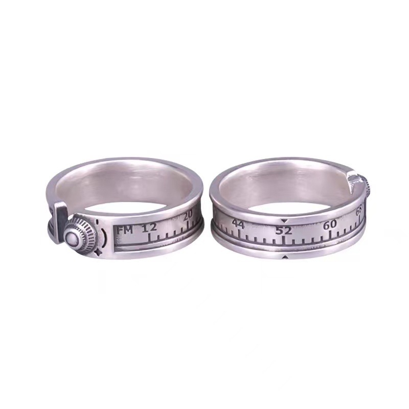 Wholesale Simple Style Number Copper Silver Plated Rings display picture 2