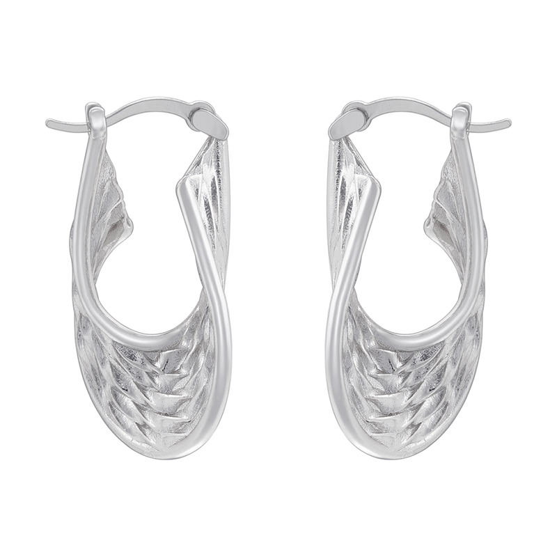 1 Paar IG-Stil U-Form Herzform Erbse Überzug Inlay Kupfer Zirkon Reif Ohrringe display picture 2