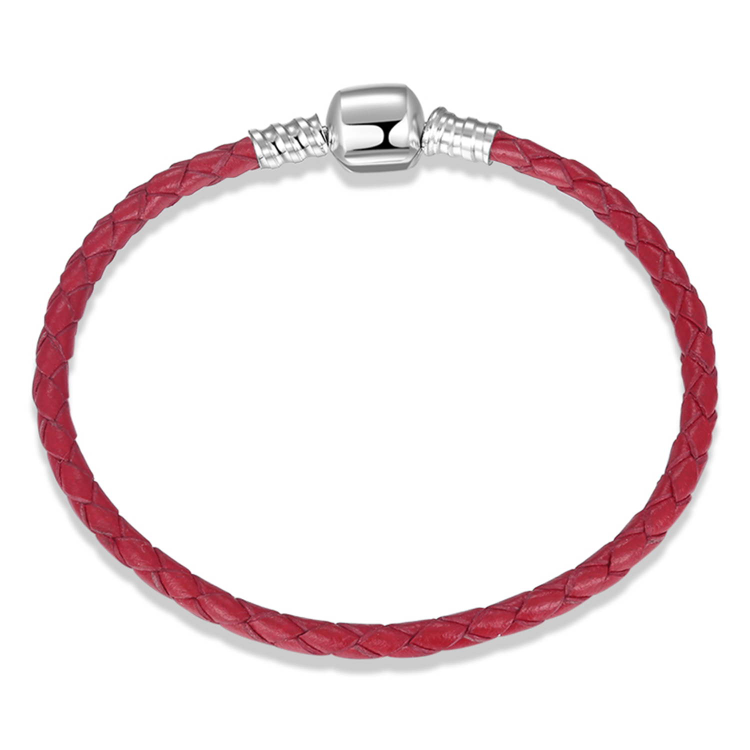 Casual Classic Style Solid Color Pu Leather Sterling Silver Braid Women's Bracelets display picture 5