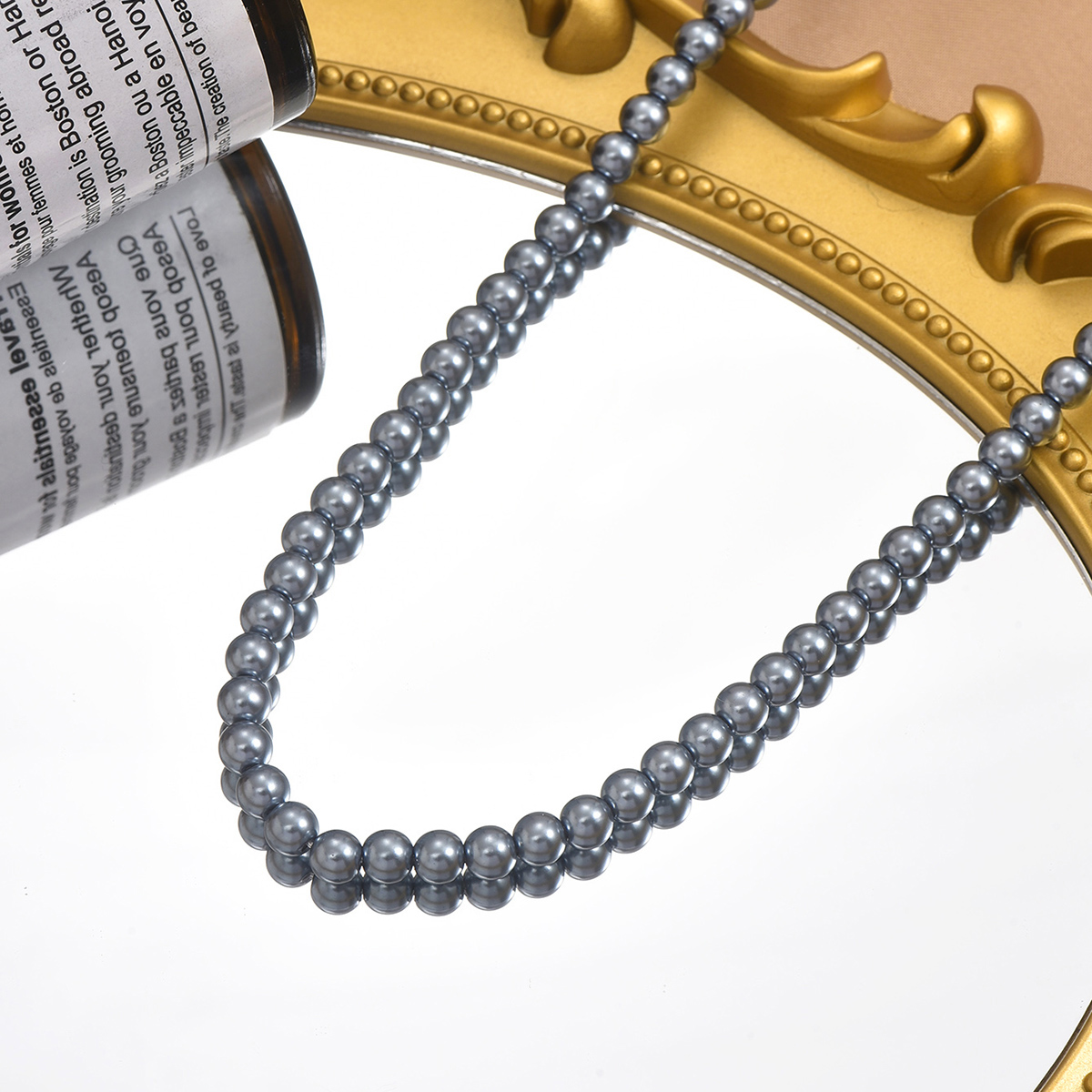 Elegant Einfacher Stil Geometrisch Harz Perlen Frau Halskette display picture 3