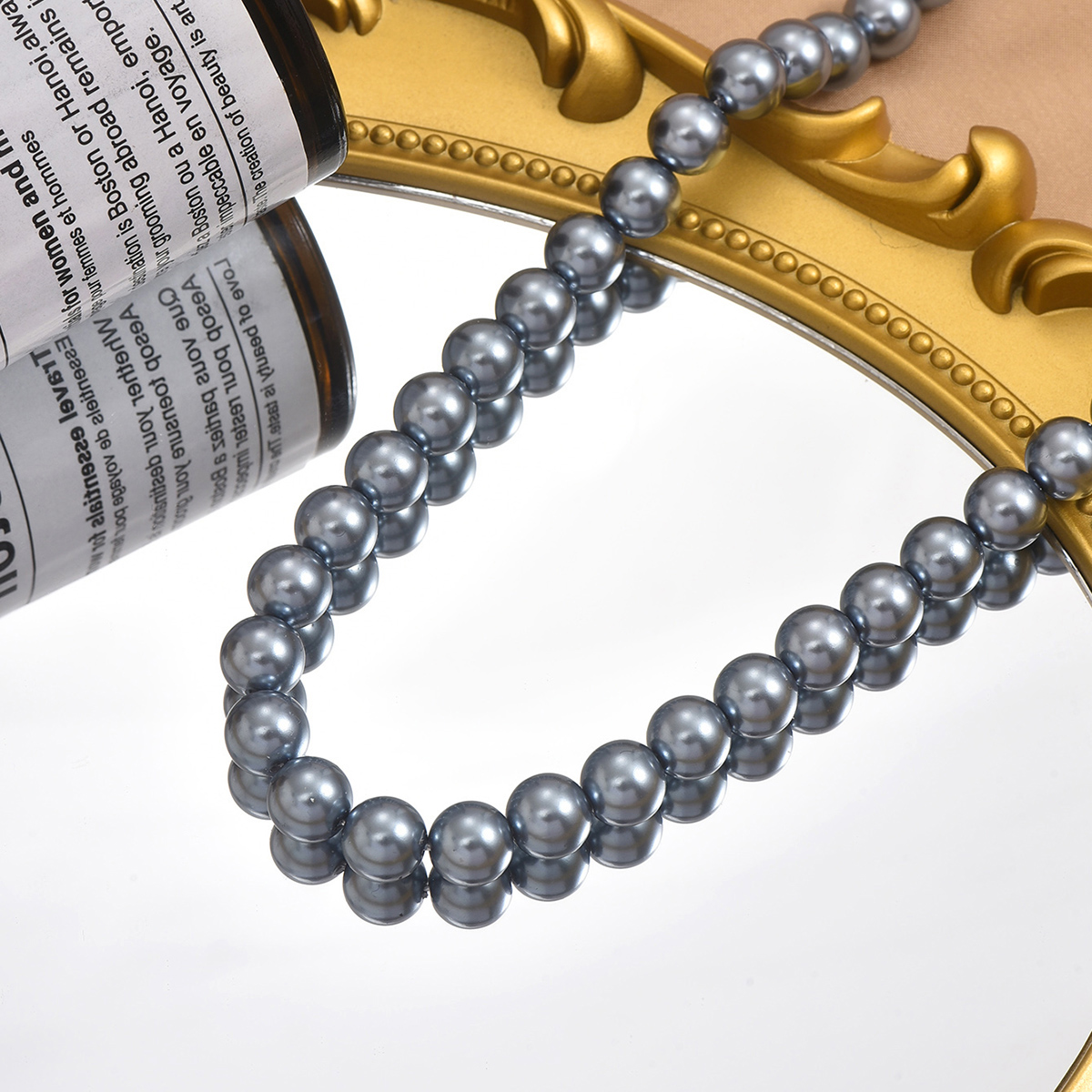 Elegant Einfacher Stil Geometrisch Harz Perlen Frau Halskette display picture 11