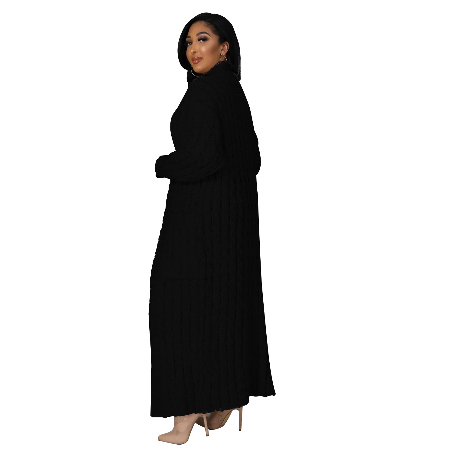 Women's Coat Sweater Long Sleeve Sweaters & Cardigans Elegant Solid Color display picture 60