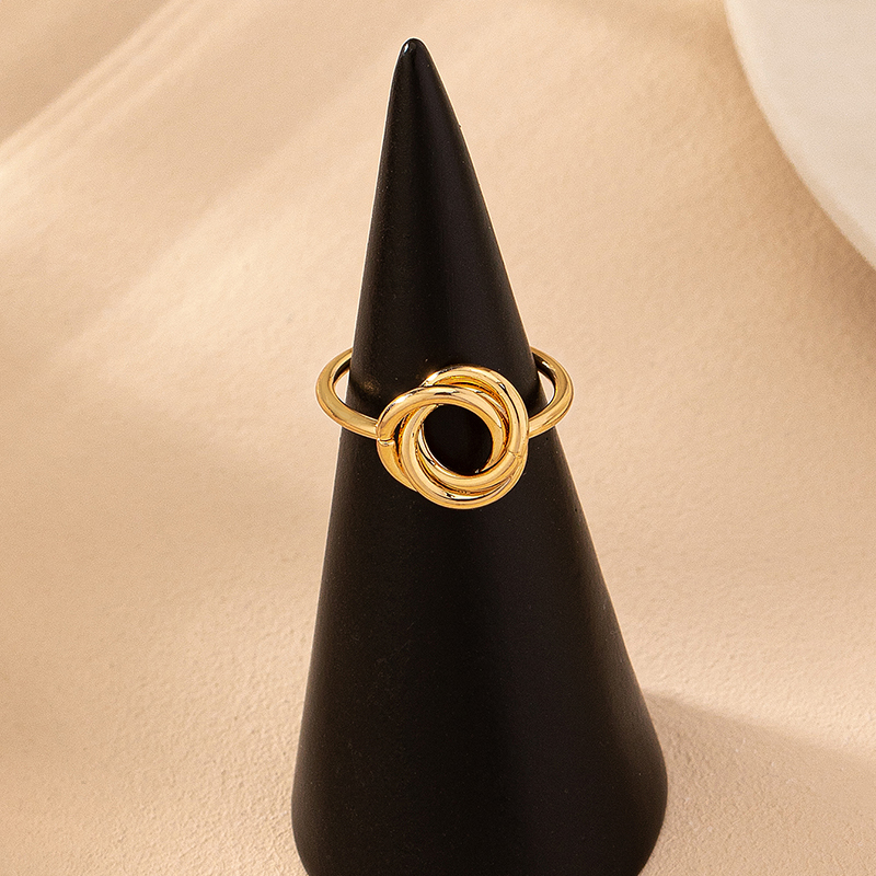 Vintage Style Circle Iron Hollow Out Women's Rings display picture 2