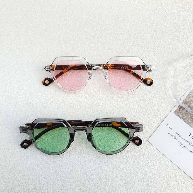 Casual Vacation Color Block Pc Resin Special-Shaped Mirror Full Frame Women's Sunglasses display picture 5
