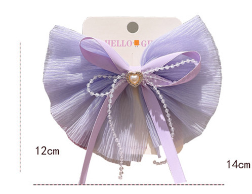 Girl's Cute Sweet Bow Knot Cloth Hair Clip display picture 7