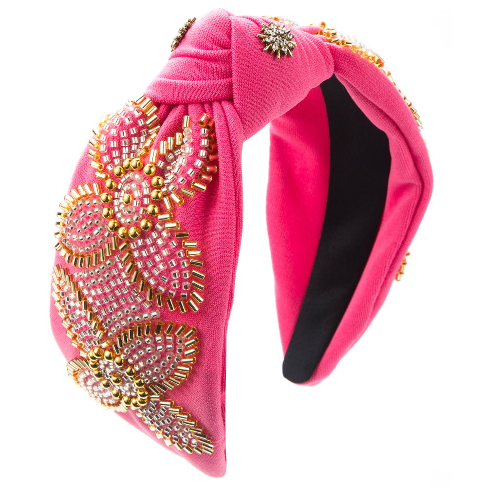 Women's Elegant Luxurious Knot Flower Cloth Beaded Inlay Rhinestones Hair Band display picture 8