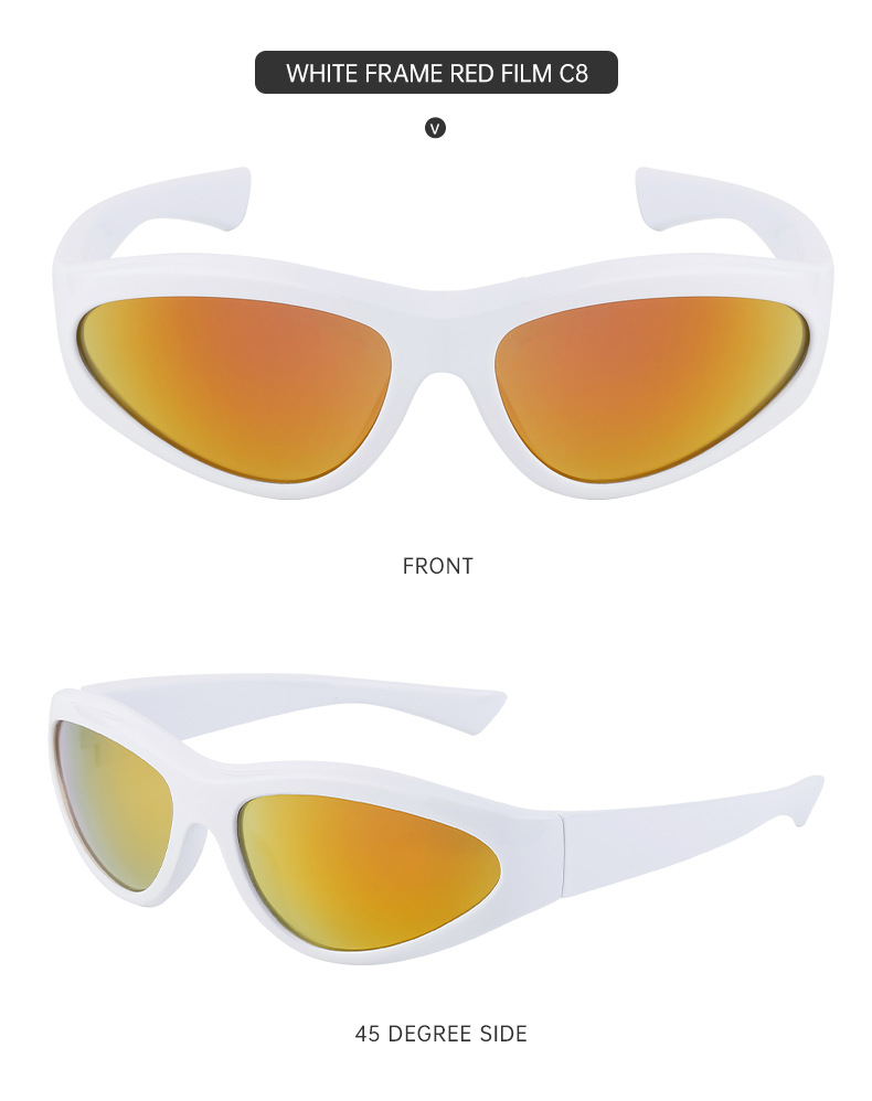 Estilo Simple Color Sólido Ordenador Personal Cuadrado Fotograma Completo Gafas De Sol Mujer display picture 2