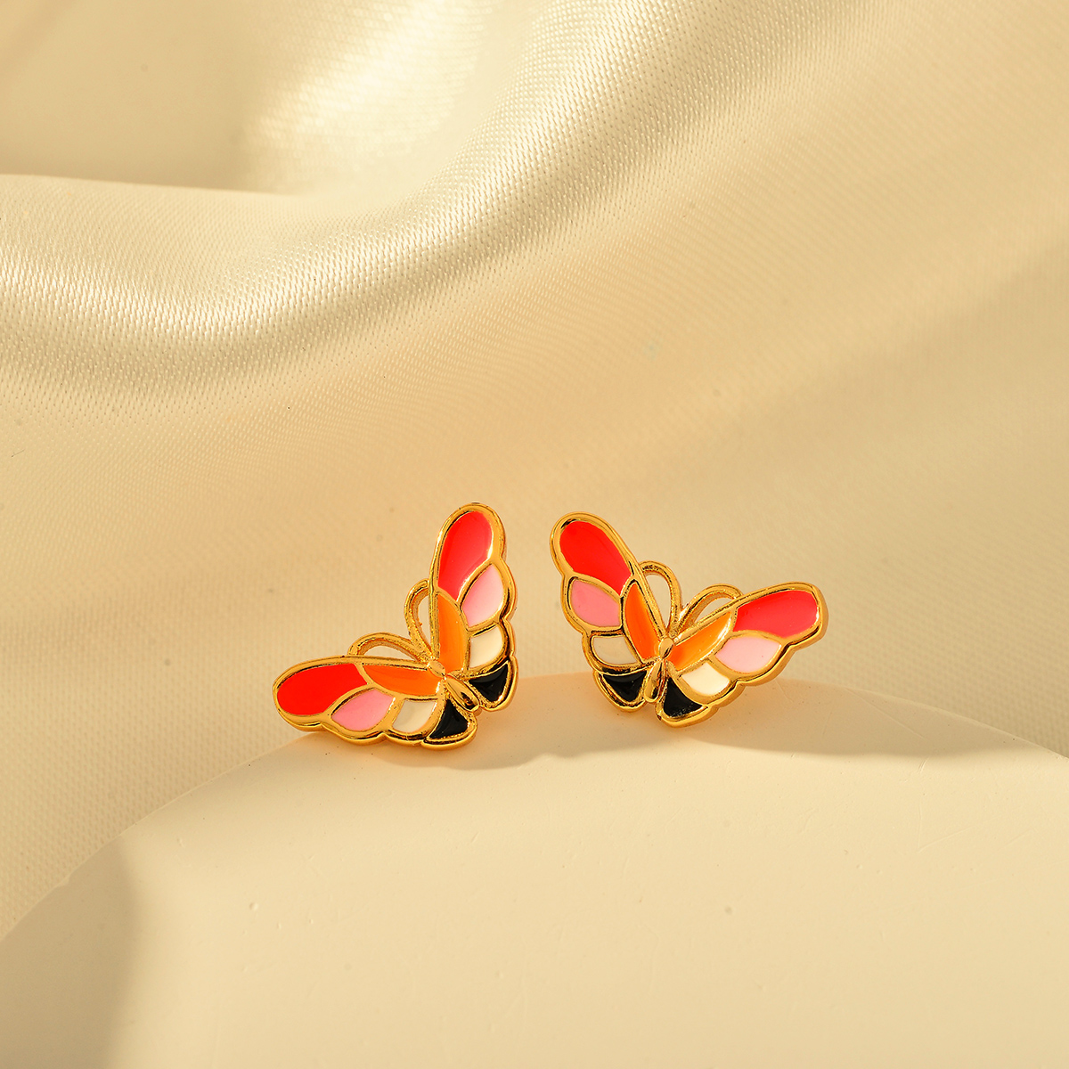 1 Pair Elegant Butterfly Copper Ear Studs display picture 10
