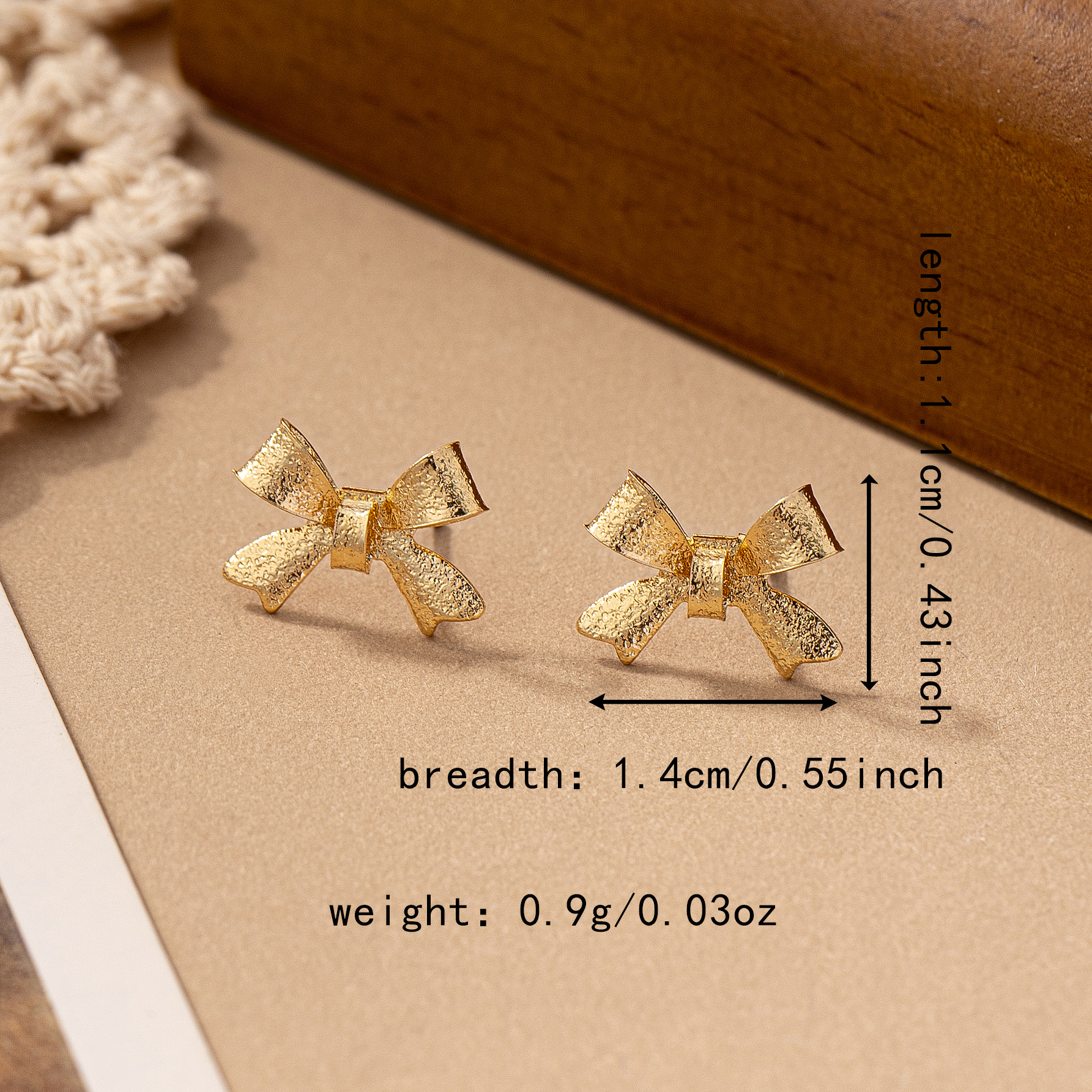 1 Pair IG Style Cute Sweet Bow Knot Plating Alloy Ear Studs display picture 4