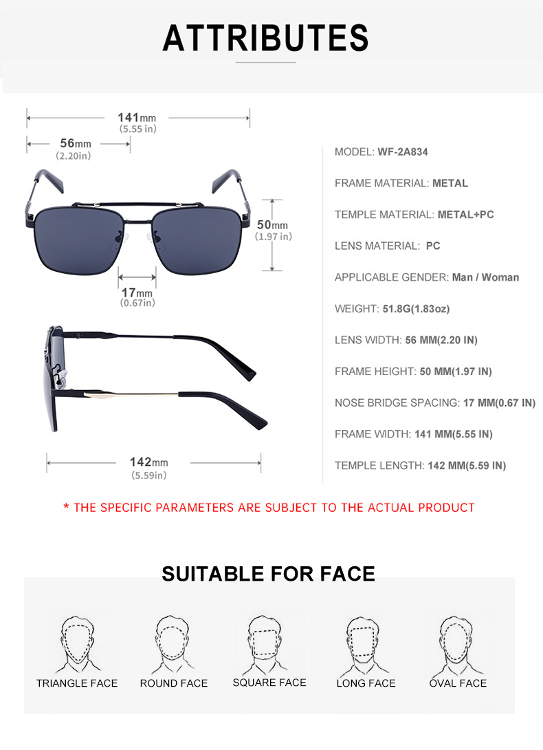 Business Solid Color Pc Square Full Frame Men's Sunglasses display picture 10