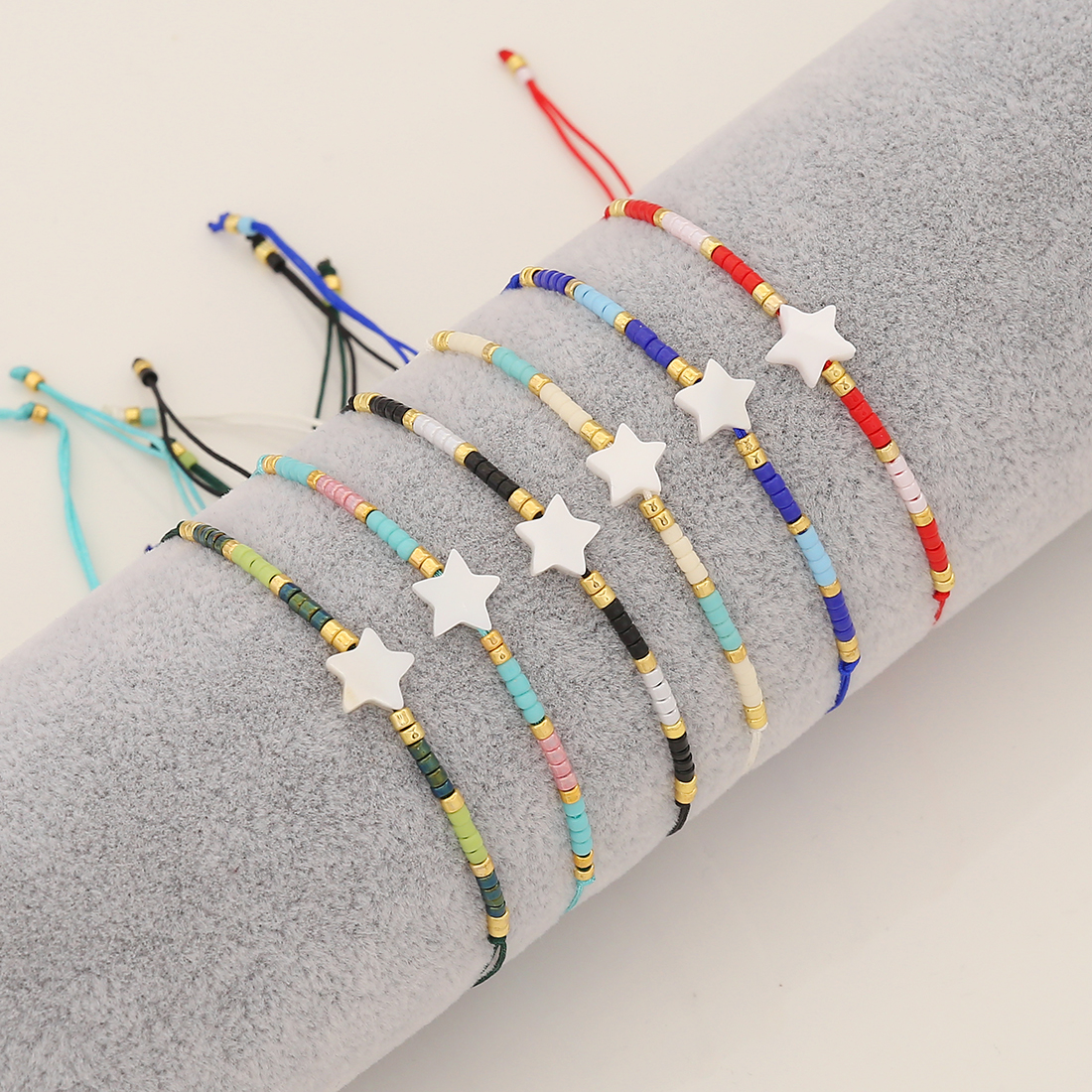 Romantic Commute Star Rope Shell Beaded Braid Women's Bracelets display picture 2