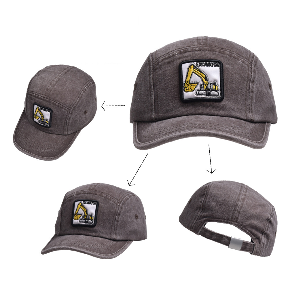 Children Unisex Classic Style Excavator Embroidery Baseball Cap display picture 7