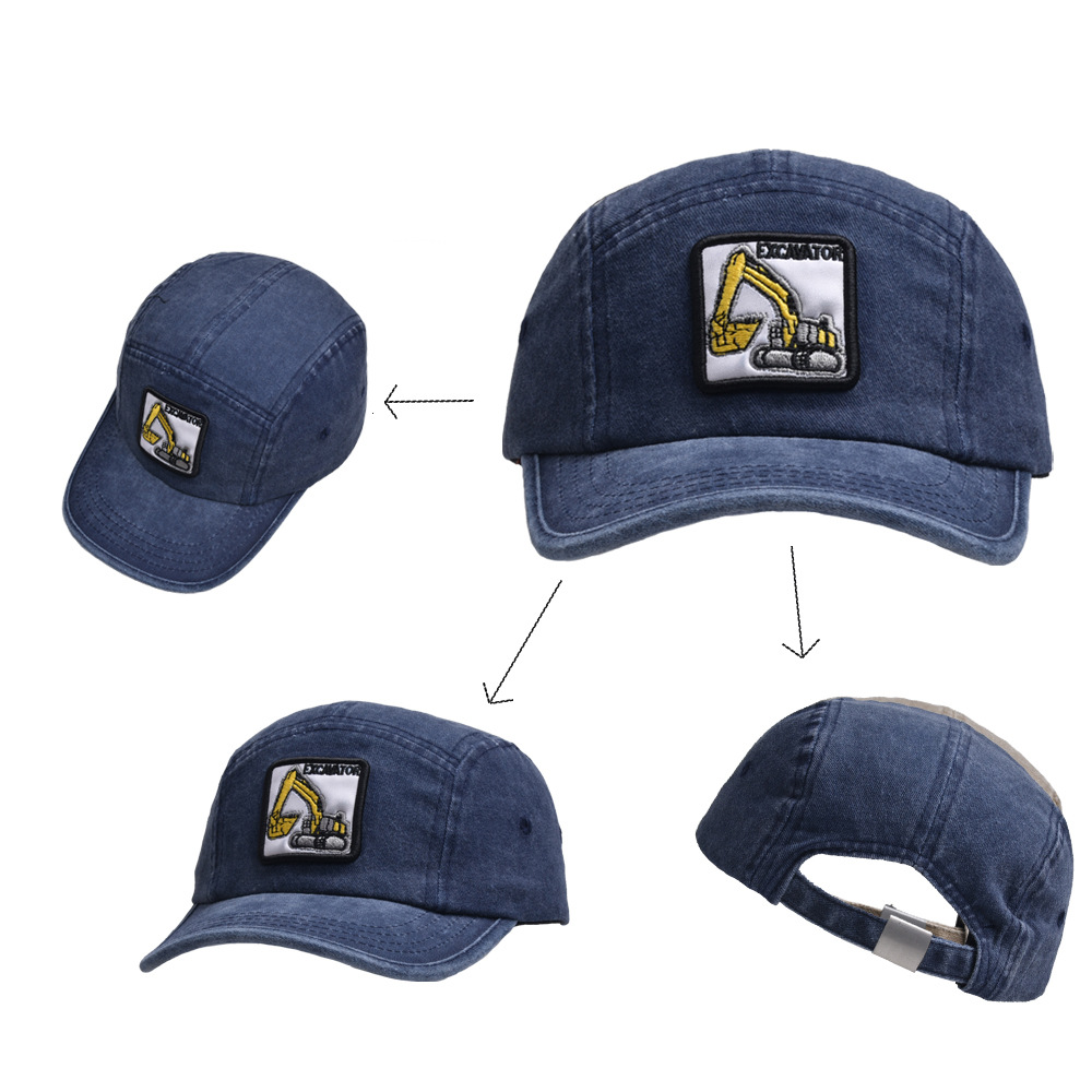 Children Unisex Classic Style Excavator Embroidery Baseball Cap display picture 5